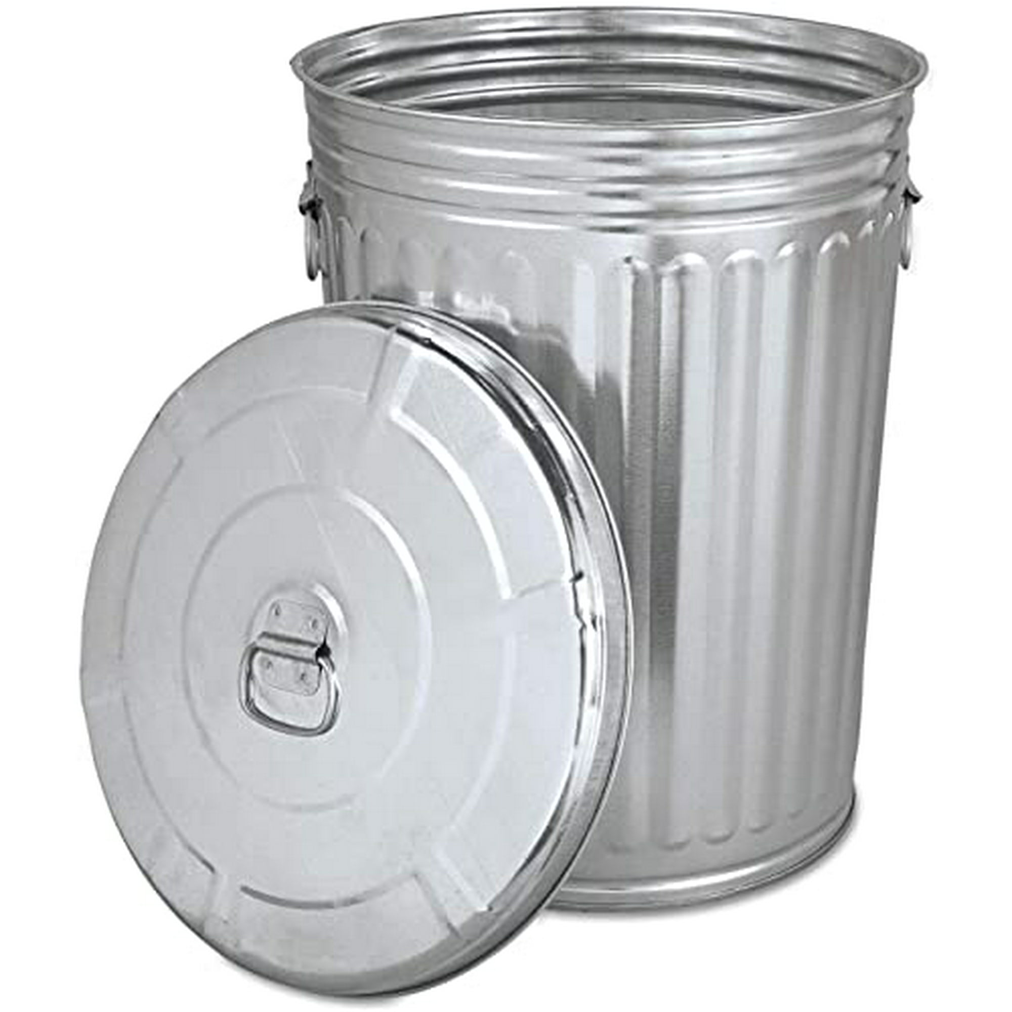 KCHEX Trash can with lid - Pre-Galvanized Trash Can with Lid