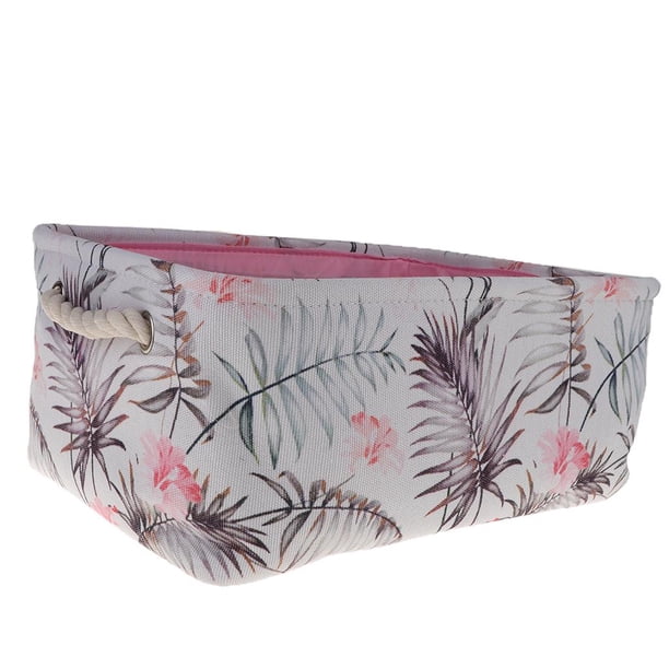 Cestas de almacenamiento plegables para ropa de cama, armario, zapatos, bebé Rosa 35X25X16cm
