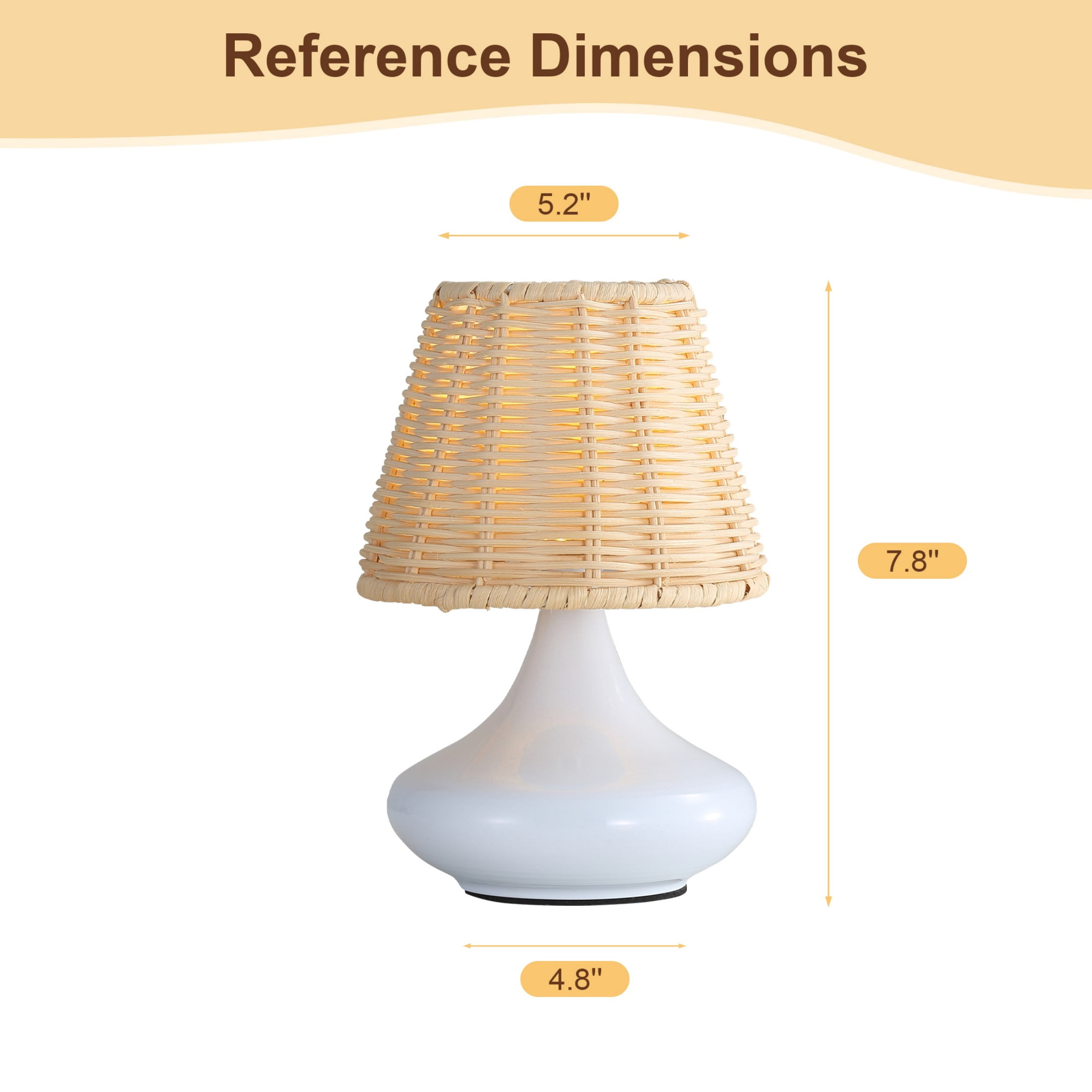 Sofucor LED Desk Lamp with USB Charging Port Bamboo-woven lampshade 3 Color  Home Office Desktop Lamp for Reading, Studying, Nail, College Dorm, White