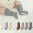 thumbnail image 4 of Coerni Winter Warm Socks for Kids Unisex Baby Non Slip Socks Toddler Boys Straight Stripe Crew Socks Youth Sports Socks, 4 of 5