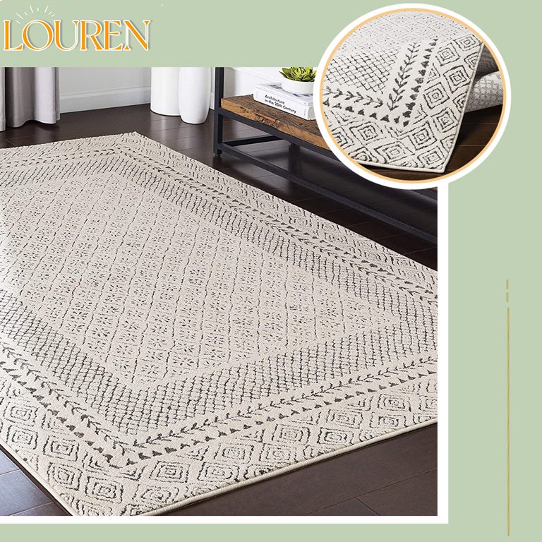 Fashionable and durable Melodie Boho Farmhouse Area Rug