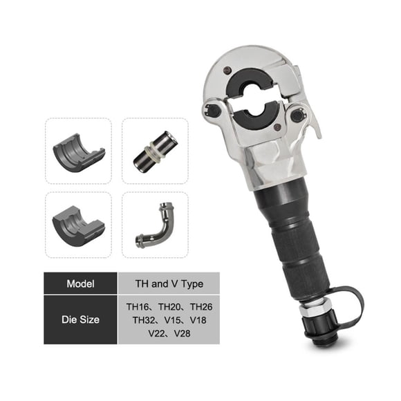 Outil de Sertissage de Tuyau Hydraulique Outils de Plomberie Outil de Raccordement de Tuyau PEX 16-32 cm 60 Kn