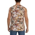 thumbnail image 4 of Pofeuu Colorful Seashells Print Men's Muscle T-Shirt, Sleeveless, Muscle Tank, Classic Muscle Tee Top For Men Casual Sleeveless Muscle T-Shirt Trendy Clothes-XX-Large, 4 of 7