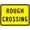 Color 4207, variant on Rough Crossing Plaque Sign Traffic Warning Signs Metal Sign Tin Sign 12x16 Inch - Caution Safety Warning Security Signs Indoor & Outdoor Signs for Home, Office, Work