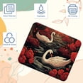 thumbnail image 3 of Swan Square Desk Mat, 8.3x9.8 Inch, Non-Slip Rubber Bottom, Printed, Suitable for Office and Gaming - Gaming Mousepad and Mouse Pad, 3 of 6