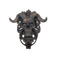 thumbnail image 1 of Escultura de calavera con cabeza de oveja, decoración Punk para colgar en la pared, aldaba de puerta, 1 of 3