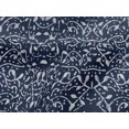 thumbnail image 5 of oneOone Viscose Jersey Indigo Blue Fabric Abstract Block Craft Projects Decor Fabric Printed By The Yard 60 Inch Wide, 5 of 5
