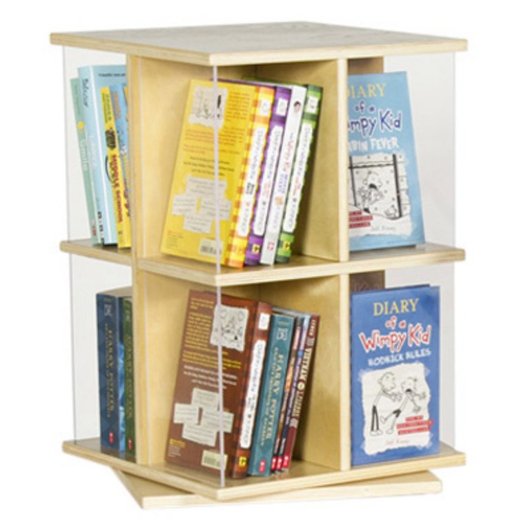 Guidecraft Floor Standing Spinner Display: 360 Degrees Multi-Functional  Books Organizer, Storage Display Rack Floor Shelves, Perfect for Home  Office Living Room Study and Libraries 