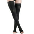 thumbnail image 2 of Sigvaris Dynaven 971 15-20 Open Toe Thigh High Compression Stocking w/Grip Top Black XS, 2 of 3