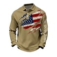 thumbnail image 2 of Dwelliawo Men's 250th Anniversary Usa Polo Shirt 1776-2026 Patriotic Polo Waffle Shirt 250 Anniversary Usa Freedom Shirts Long Sleeve Tee Earthy Yellow 2XL, 2 of 4