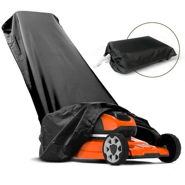 NEH Lawn Mower Cover, Marine Grade 600D, Push Mower Cover, Outdoor Storage Lawn Mower Cover