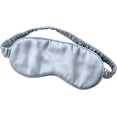 thumbnail image 1 of Mascarilla de noche para dormir de seda natural pura, parche para ojos de seda de morera de 19 mommes para dormir, suave, cómoda, con los ojos vendados, apagón, mujeres/hombres/adultos con tapones para los oídos (azul) JM, 1 of 4