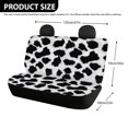 thumbnail image 4 of CHAQLIN Cow Print Pattern Rear Seat Covers for Kids, 2 Pcs Set Car Back Seat Cover Scratch Proof Protection Car Back Seat Covers, 4 of 7