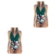 thumbnail image 3 of Traje de baño Eigraketly sin mangas acolchado verde + Flor negra L, 3 of 5
