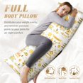 thumbnail image 7 of Honeii Farm Bee Cute Honey Print Long Body Pillowcase 20x54 in,Body Pillow Cover with Zipper,Large Body Pillowcase,Soft Bed Decorative, 7 of 7