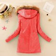 thumbnail image 4 of Ichuanyi liquidación para mujer chaqueta de capucha larga calientes capas de invierno delgadas ICHUANYI WER2023081603954, 4 of 7