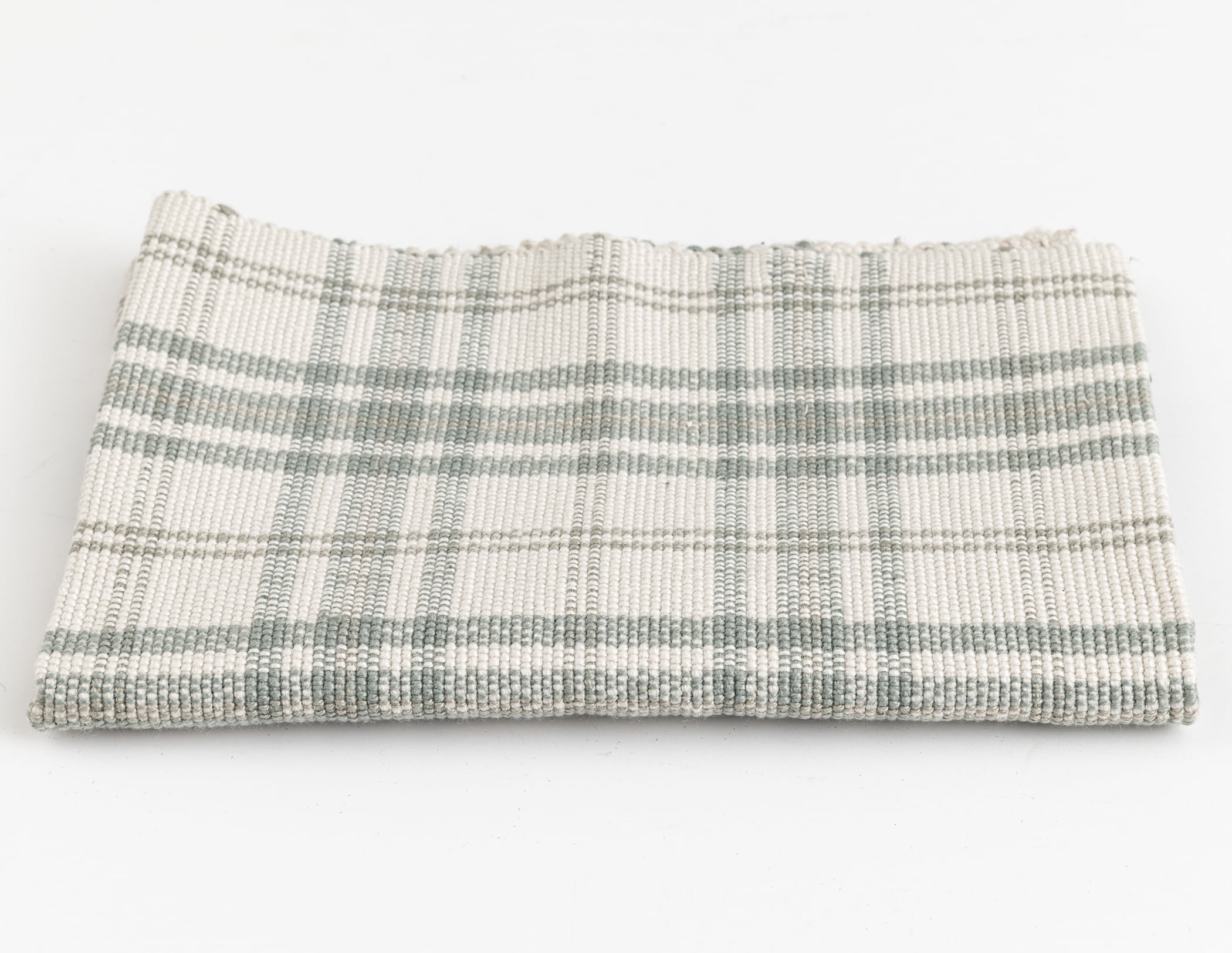 Plaid Layering Rug, Grey, 24"x36"