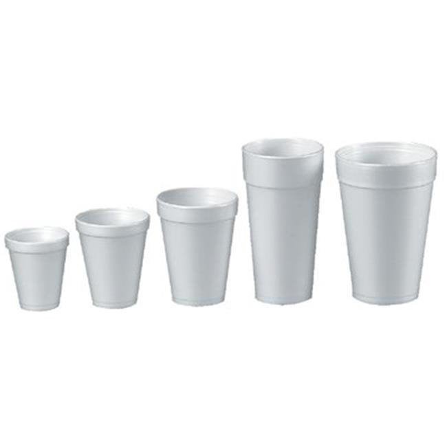 8 oz 1000/Case Foam Cups White 