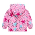 thumbnail image 5 of Povozer Baby Jackets Kids Zip-Up Hoodie Girls Boys Toddler Rain Jacket Kids Windbreaker Coat Baby Girl Boy Zip Hooded Outerwear Fall Infant Raincoat,Size 1-2 Years,Hot Pink, 5 of 9