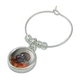 thumbnail image 2 of Turkey Thanksgiving Autumn Wine Glass Charm Drink Marker, 2 of 4