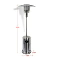 thumbnail image 4 of Baner Garden PH02-SS Outdoor Standing Propane Patio Heater with Cover-Commercial Tall Hammered Stainless Steel Finish Garden Standing LP Gas Porch and Deck, 4 of 7