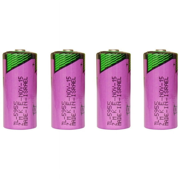 4 PCS TL-5955 3.6V 2/3AA Battery Replacement for Tadiran TL-2155 TL-4955 TL-5155 TL-5955, Xeno XL-055F, Comp-100 Lithium Thionyl Chloride Battery (ER14335)