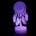 thumbnail image 1 of Luz nocturna, atrapasueños, LED 3D que cambia de color para niños, 1 of 1