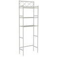 thumbnail image 3 of J&V TEXTILES 3-Shelf Bathroom Organizer Over The Toilet, Bathroom Spacesaver Satin Nickel, 3 of 5