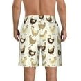 thumbnail image 3 of Naloa Chicken Cartoon Men's Beach Shorts, Surfing shorts, Swim trunks, Quick Dry Swim Trunks for Surfing Beach Fun - X-Large, 3 of 9