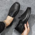 thumbnail image 5 of Men's Casual Loafers Slip On Leather Shoes Comfortable Driving Shoes Male Moccasins Classic Penny Loafer Flats Boat Shoes, 5 of 10
