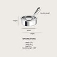 thumbnail image 2 of All-Clad Poêle à Sauce en Acier Inoxydable Tri-Couche, 1-Qt, 2 of 5