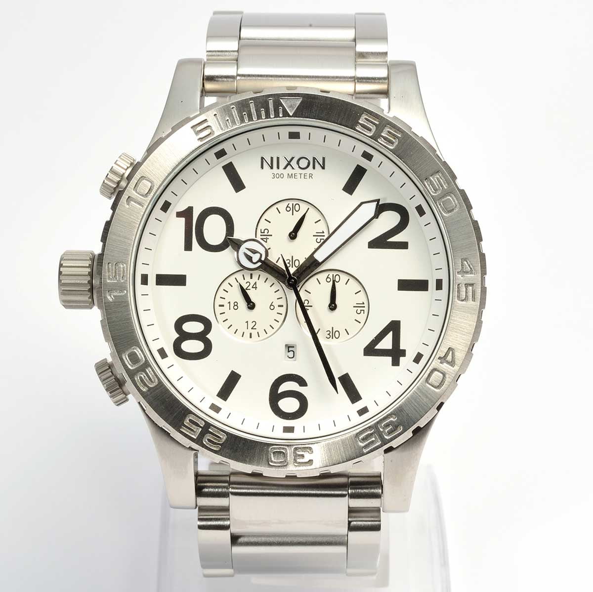 Nixon 51-30 Men's White Dial Stainless Steel Watch A083100 - Walmart.com