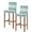 Green, variant on Purple Boho Flowers Bar Stool Covers Set of 4, Modern Luxurious Geometric Floral Stretch Washable Bar Chair Covers with Backs, Removable Pub Counter Height Chair Cover for Kitchen Dining Room Cafe