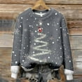 thumbnail image 5 of Cozy Holiday Charm Printed Crewneck Pullover For Casual Knit Sweater With Seasonal Graphic, 5 of 5