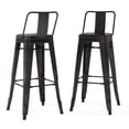 thumbnail image 4 of Simpli Home Rayne 30" Metal Bar Stool in Gray (Set of 2), 4 of 11