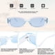 thumbnail image 5 of Gafas de sol rectangulares para mujer, gafas de sol de moda retro, protección, gafas vintage con marco cuadrado estrecho, 5 of 5
