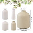 thumbnail image 3 of UYUH Beige Small Ceramic Vase,Dry Flower Vases Minimalism Style for Modern Table Shelf Home Decor,Fit for Fireplace Bedroom Kitchen Living Room Centerpieces Office Desk Best Decoration, 3 of 7