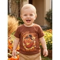 thumbnail image 5 of Cjfdfy Toddler baby Boy Girl Thanksgiving T-Shirt Clothes Summer Letter Turkey Print Short Sleeve Tops cute Gobble Till You Wobble Turkey Top Thanksgiving Holiday Tee 1-6T ﻿, 5 of 9