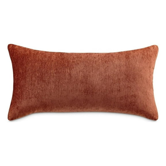 MICHAEL AMINI The Smith 13x24" Chenille Pillow in Burnt Orange in Set of 2