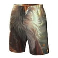 thumbnail image 4 of Salouo Mystic Fox With Halo Pattern Swim Trunks for Men,Men's Hawaiian Bathing Suit Swimsuits Quick Dry Swimming Board Shorts Beach Shorts with Pockets-Large, 4 of 6