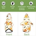 thumbnail image 6 of Cauagu Flower Fox Pattern Winter Pet Hoodie Sweatshirts- Dog Hoodie Sweater with Leash Hole - Cute Dog Hoodie - Pet Clothes Puppy Cat Custume -X-Large, 6 of 8