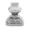 thumbnail image 5 of DecMode 2 Candle Silver Glass Handmade Turned Style Pillar Candle Holder, Set of 2, 5 of 8