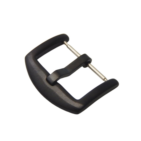 Yesfashion 16/18/20/22/24mm Stainless Steel Watch Buckle General Pin Buckle 24mm Black