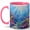Pink, variant on Coral Reef Ocean 11oz Ceramic Mug, Tropical Fish Coffee Cup