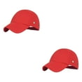 thumbnail image 2 of Thinsony Large Application Chapeau de Baseball à la Mode Ajustement Réglable Multi-Couleurs Casquettes de Baseball Cadeaux Rouge 2Set, 2 of 6