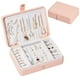 thumbnail image 5 of Organizador de joyas pequeño con 6 ganchos para pulseras, adornos y regalos Rosa, 5 of 8