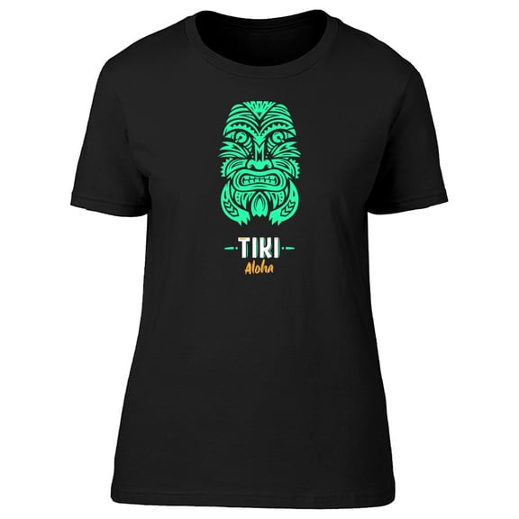 Green God Tiki Aloha Tee Women's -Image by Shutterstock