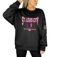 thumbnail image 4 of Women's Gameday Couture Black St. Louis CITY SC Oversized Players Only Black Label Premium Pullover Sweatshirt, 4 of 5