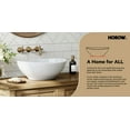 thumbnail image 5 of HOROW Bathroom Vessel Sink, 16'' X 13'' Oval Modern Above Counter Vanity White Porcelain Ceramic, 5 of 10
