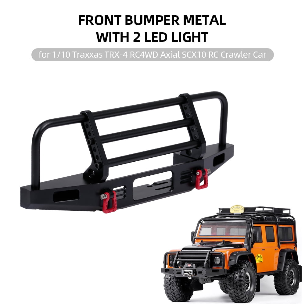 Metal RC Rock Cler Car Front Bumper for 1/10 RC Cler Axial SCX10 Traxxas 4 as 4 